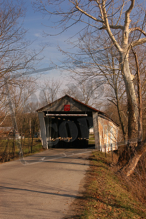 0253-OH   "Harshaville Covered Bridge" (vertical)