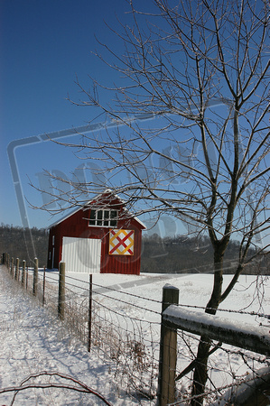 0206-KY  "Kentucky Quilt Barn" (vertical)