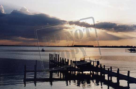 0184-FL-N   "Sunset over the Marina"