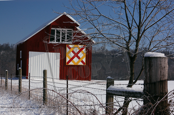 0226-KY  "Kentucky Quilt Barn" (horizonal)